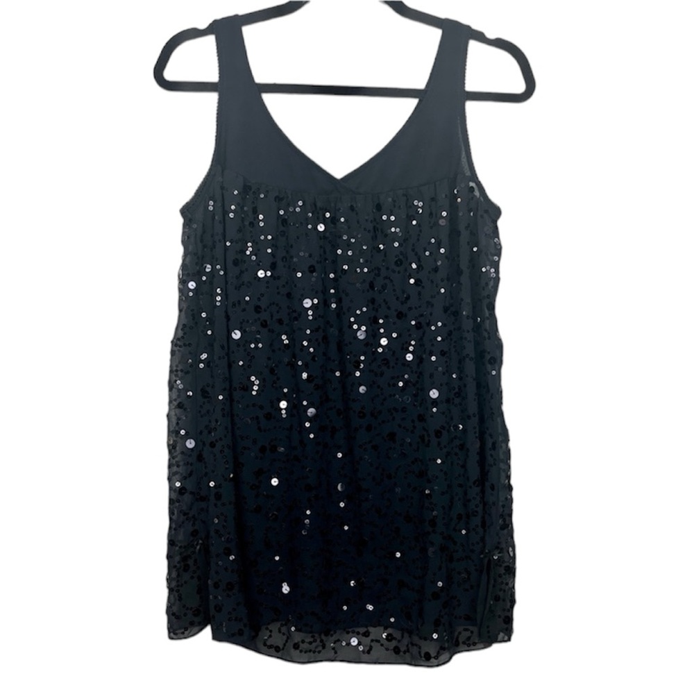 Victoria’s Secret Black Camisole Tank Top w/ Sequins M
